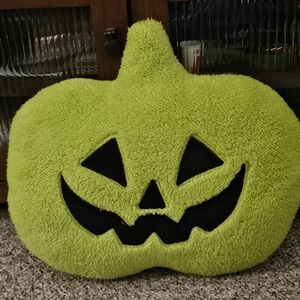 Target Halloween Green Pumpkin Pillow